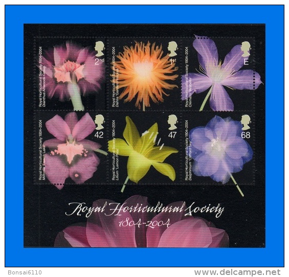 GB 2004-0008, Bicentenary Of The Royal Horticultural Society (1st Issue), MNH MS - Blocks & Miniature Sheets