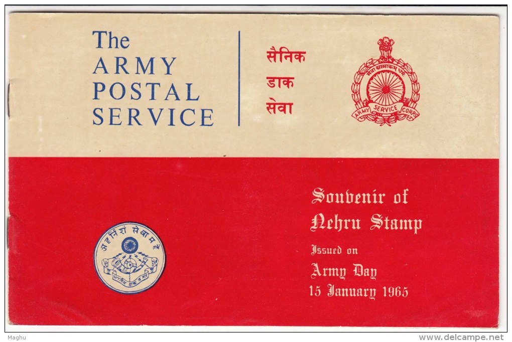 Army Souvenir Nehru India (Without Stamp), Topic Vietnam, Cambodia, Congo, Korea, Map, Elephant, 1965 - Covers & Documents