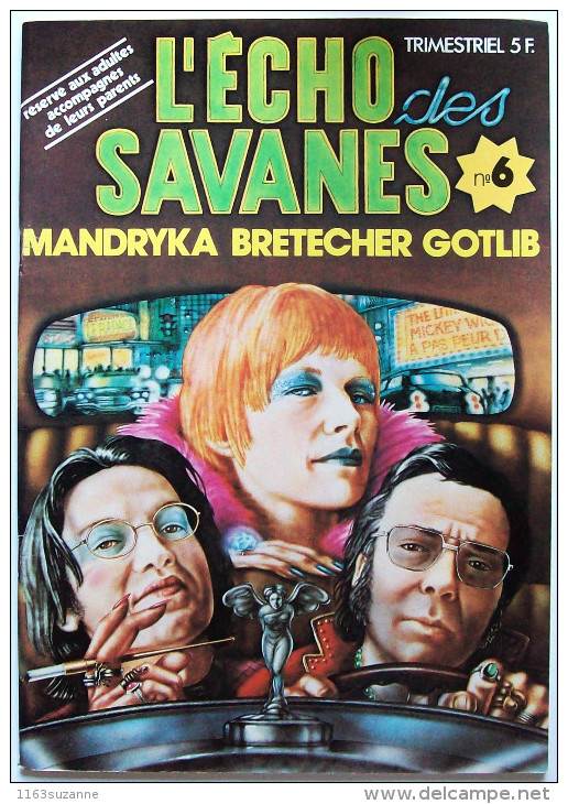 L´ECHO DES SAVANES N° 6 > Mandryka  Gotlib Bretécher > Editions Du Fromage 1974 - L'Echo Des Savanes