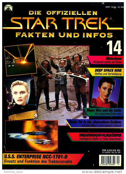 Zeitschrift  Die Offiziellen STAR TREK Fakten Und Infos -  Heft 14 / 1998  -  U.S.S. Enterprise NCC-1701-E - Film & TV