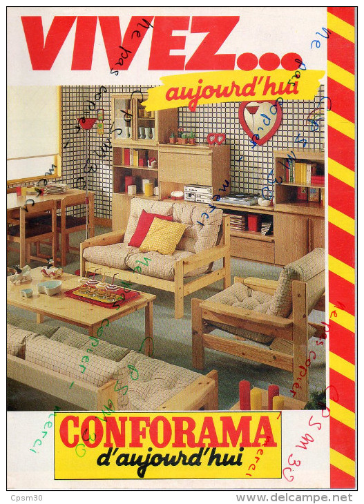 Publicité - Réclame - Distribuée Par Conforama Prix Valables En Septembre 1983 - Casa & Decorazione