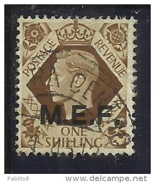 COLONIE OCCUPAZIONI STRANIERE MEF 1943 - 1947 M.E.F. SH 1 S USED - Occ. Britanique MEF