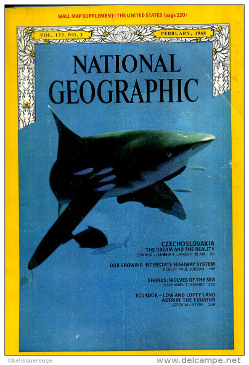 NATIONAL GEOGRAPHIC FEBRUARY 1968 - Géographie