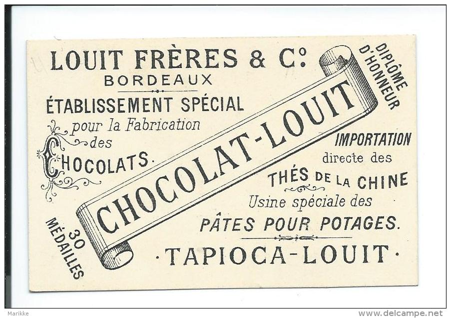 Chocolat Louit, Les Contes De La Grande Soeur, 8x6,5, Dos Imprimé, Pub, Enfants, Fille, Voir Les Photos Recto Verso # - Louit