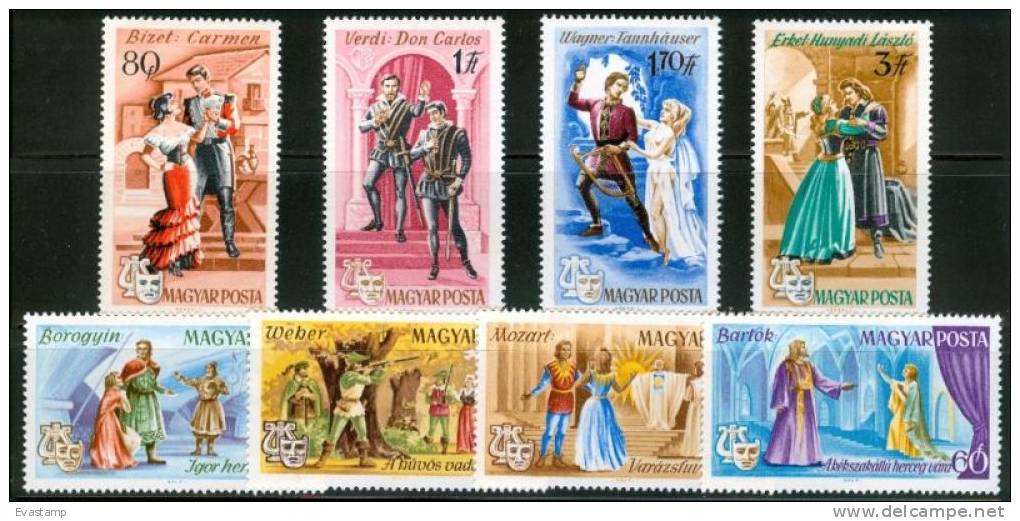 HUNGARY - 1967.Opera Scenes Cpl.Set MNH! - Unused Stamps