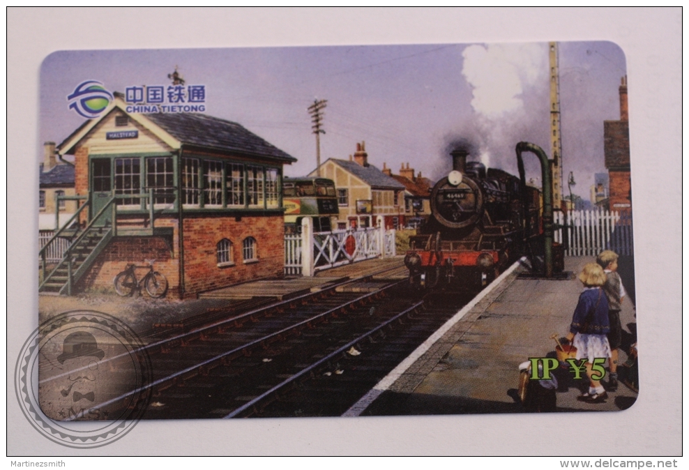 China Tietong Phone Card - Train/ Railway  Engine/ Steam Locomotive & Railway Station - Trenes