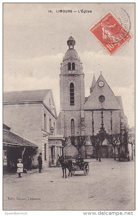 23416 -LIMOURS L' Eglise - Ed14  Caron -attelage - Limours