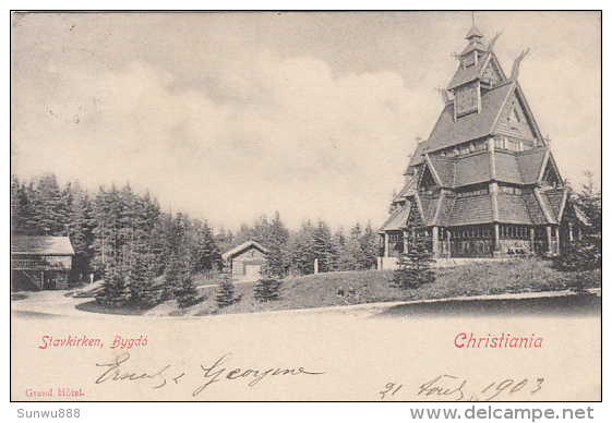 Christiania - Stavkirken, Bygdo (1903) - Norvège