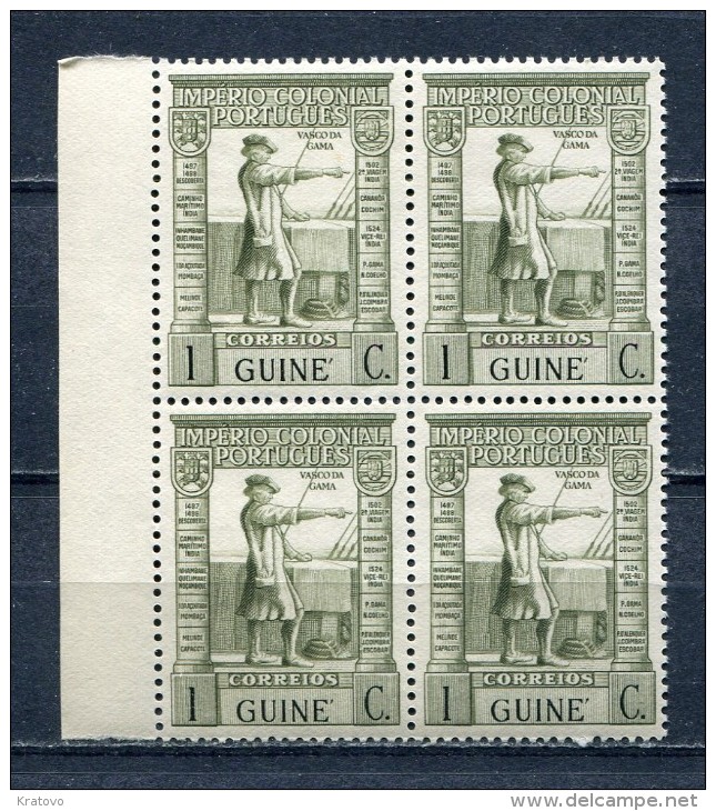 Portuguese Guinea 1938 Sc# 233 Vasco Da Gama Block Of 4 MNH - Portuguese Guinea