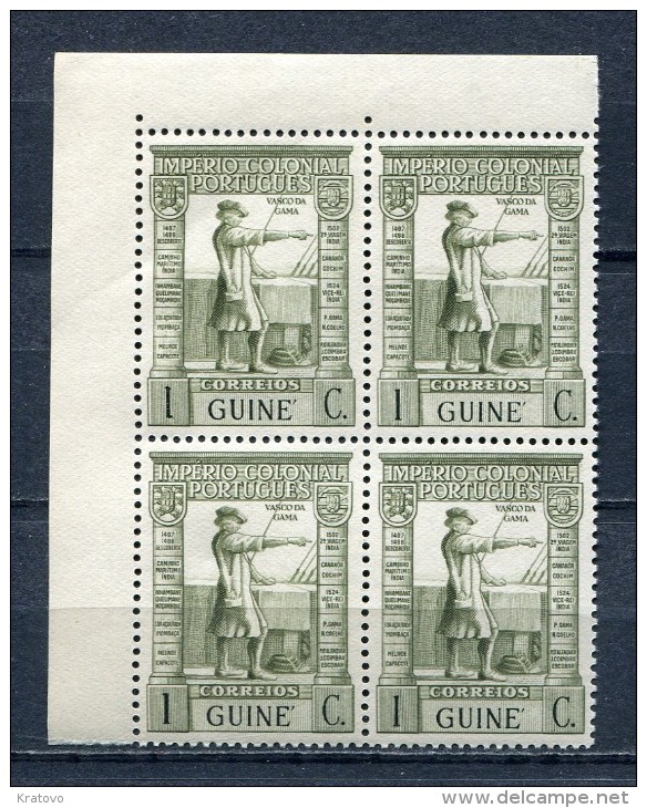 Portuguese Guinea 1938 Sc# 233 Vasco Da Gama Block Of 4 MNH - Portuguese Guinea