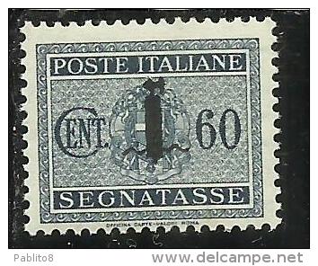 ITALIA REGNO ITALY KINGDOM 1944 REPUBBLICA SOCIALE ITALIANA RSI TASSE TAXES SEGNATASSE FASCIO CENT. 60 MNH - Postage Due