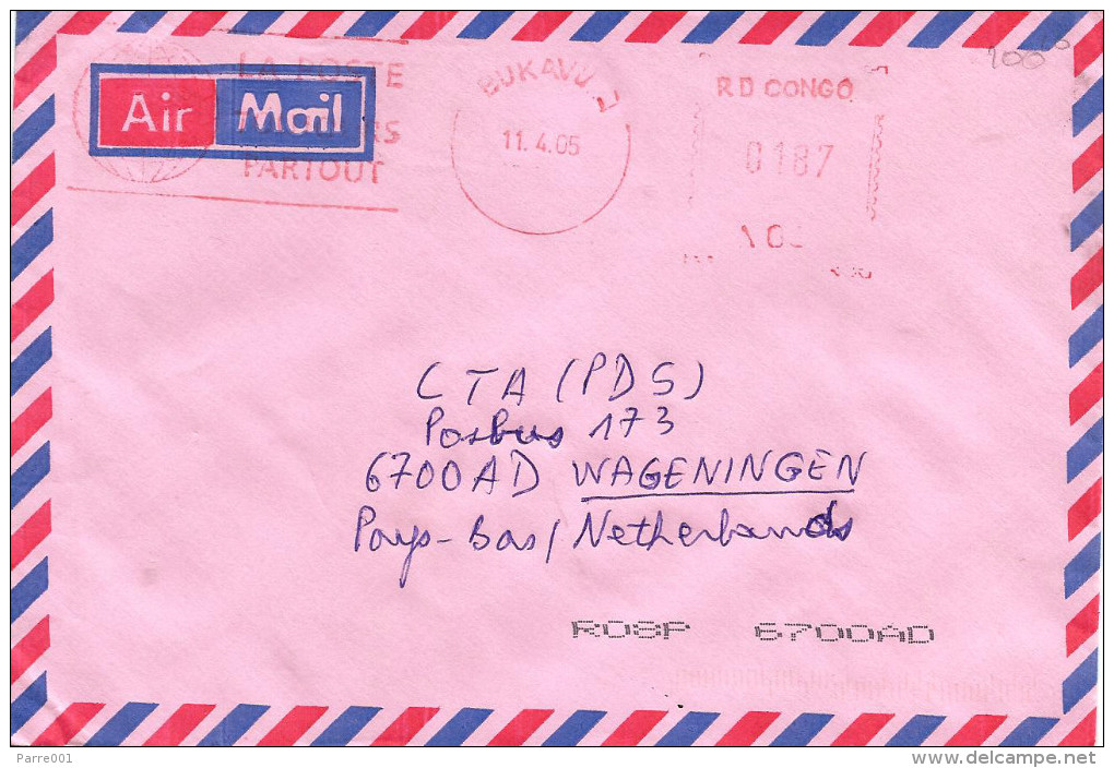 RDC DRC Congo Zaire 2005 Bukavu Meter Franking Hasler “Mailmaster” With Slogan Cover - Brieven