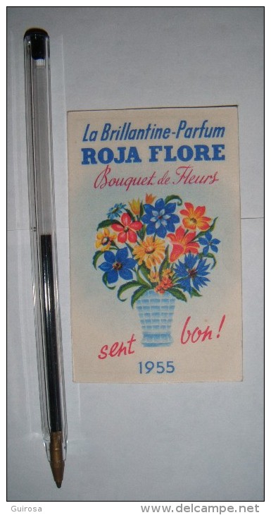 Calendrier 1955 De La Brillantine-Parfum Roja Flore - Petit Format : 1941-60