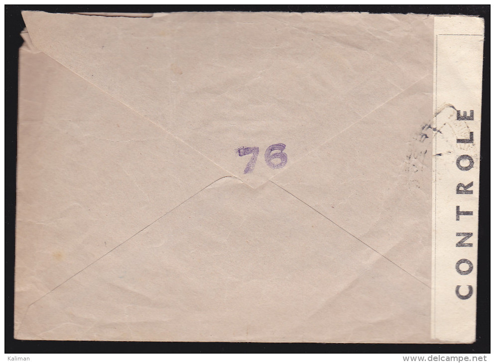 Suisse - Sur Enveloppe Censure N° 402 Obl. 1945 - Pour Le Maroc - Poststempel