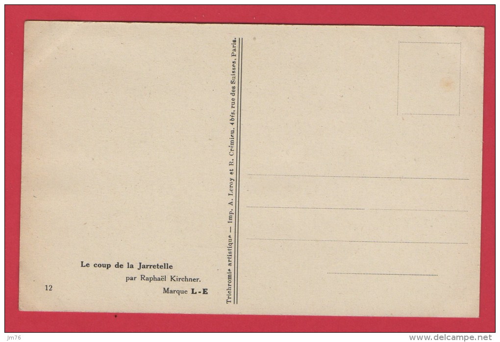 Illustrateur Raphael KIRCHNER -  Le Coup De La Jarretelle - N°12 - Kirchner, Raphael