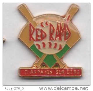 Baseball , Red Rams , Arpajon Sur Cére , Cantal - Baseball
