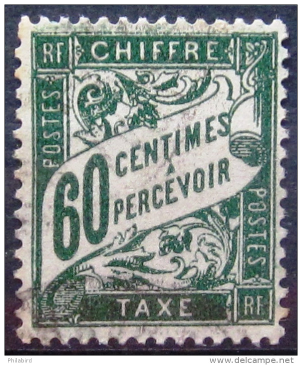 FRANCE               TAXE   N° 38             OBLITERE - 1859-1959 Gebraucht