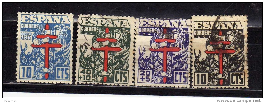 F  250 España 1941   Pro Tuberculosos Nº 948-951 Usados - Used Stamps