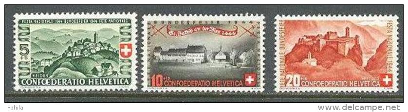 1944 SWITZERLAND PRO PATRIA MICHEL: 431-433 MNH ** - Ungebraucht