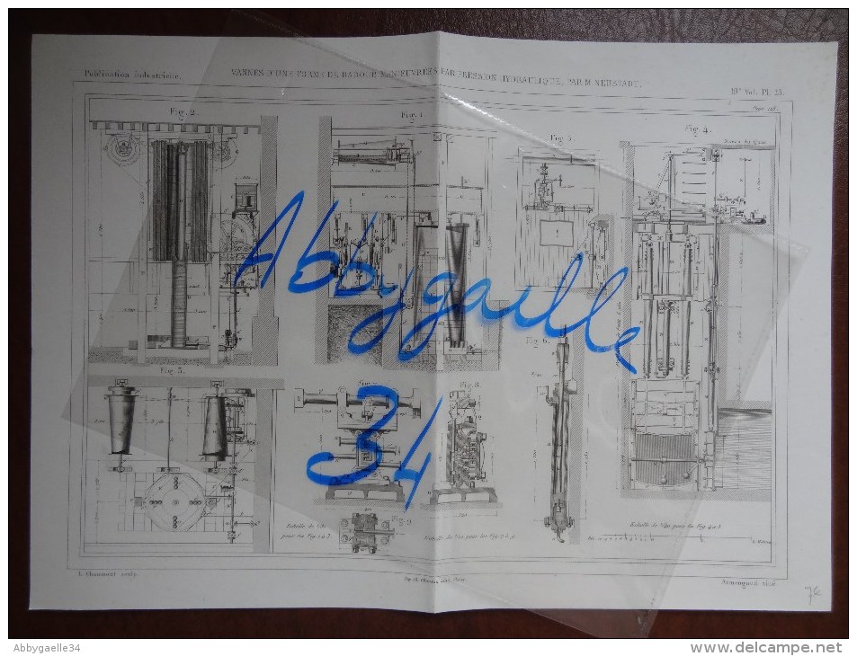 VANNES D'UNE FORME DE RADOUB MANOEUVREES PAR PRESSION HYDRAULIQUE, PAR M. NEUSTADT Publication Industrielle - Tools