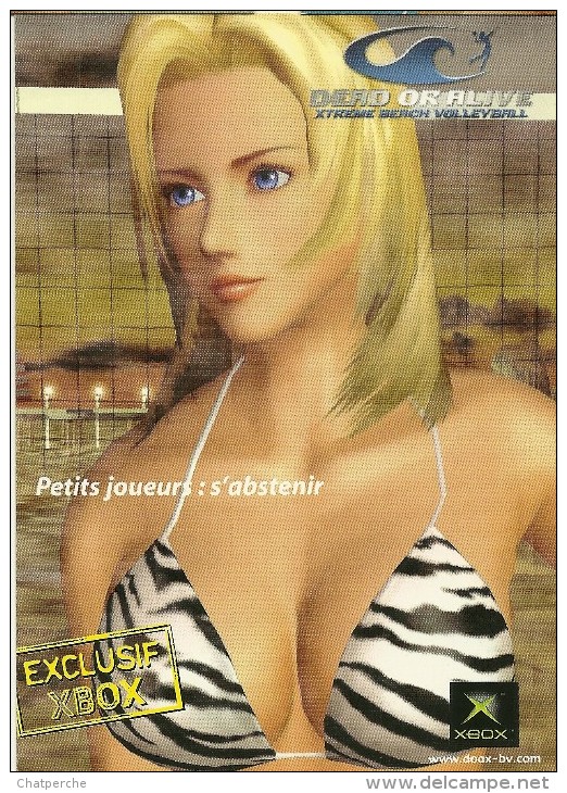 SPORT VOLLEY-BALL  LOT 3 CPM JOLIES FEMMES SEXY POITRINE SEINS PUBLICITE CONSOLES JEUX XBOX ED CART'COM - Volleyball