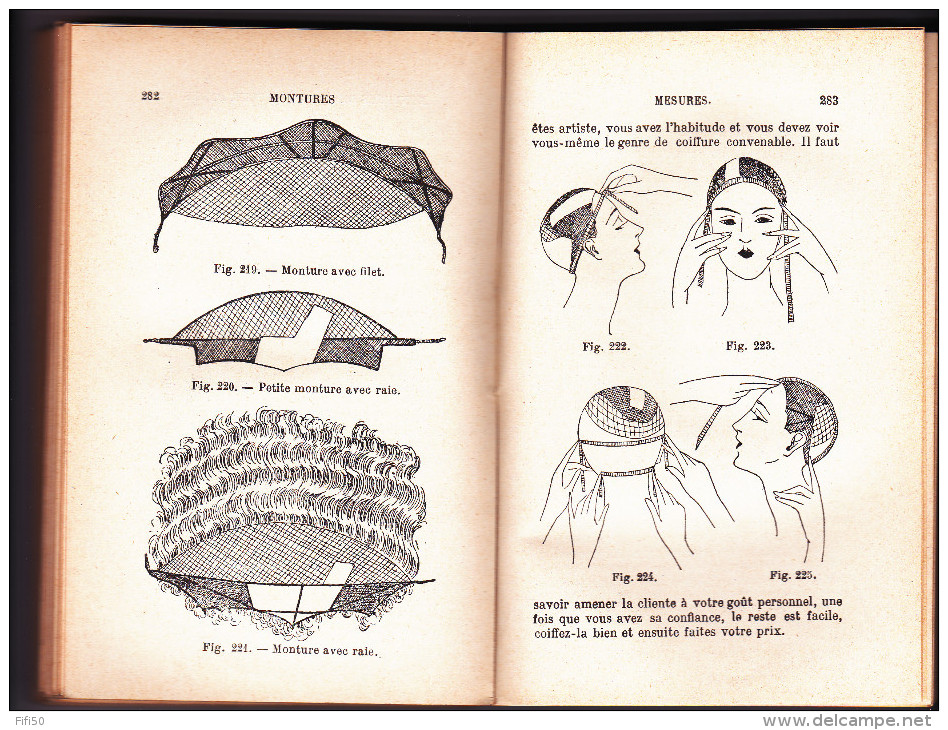 Rare Manuel du Coiffeur Spale 1933  Techniques de coupe  mise en forme styles postiche tresse perruque manucure massages