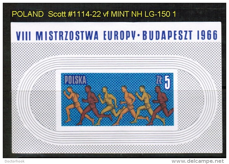 POLAND   Scott  # 1414-22**  VF MINT NH - Unused Stamps