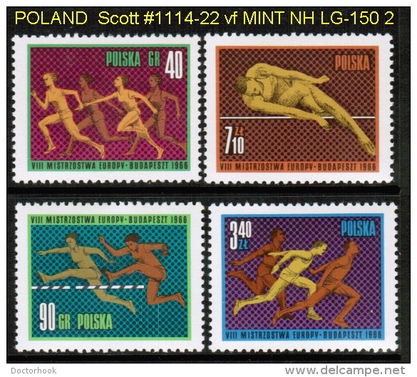 POLAND   Scott  # 1414-22**  VF MINT NH - Unused Stamps