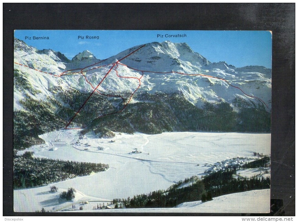 F1733 Silvaplana Und Surlej Mit Piz Corvatsch M.u. M. - Used 1964 - Ed Photo Max - Silvaplana