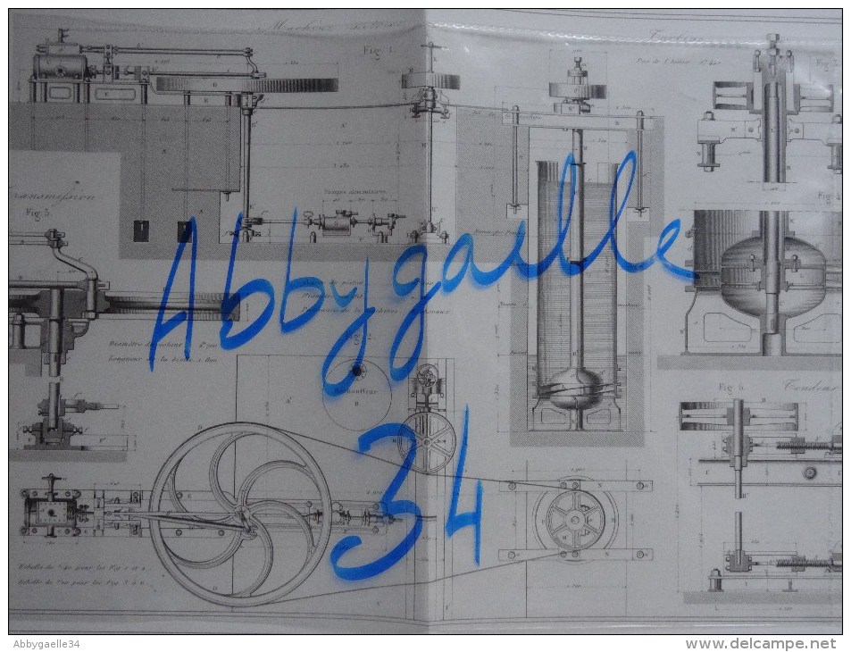 TURBINE HELICOIDALE A ELEVER L'EAU, SYSTEME DE M. CORDIER, CONSTRUITE PAR MM. LE BRUN ET LEVEQUE Publication Industriell - Maschinen