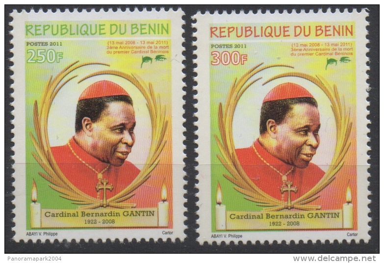 Bénin 2011 Cardinal Bernardin Gantin Kardinal Religion Church Kirche 1922-2008 MNH** - Benin – Dahomey (1960-...)