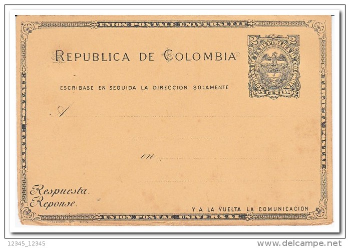 Colombia, 2 Centavos Postcard - Colombia