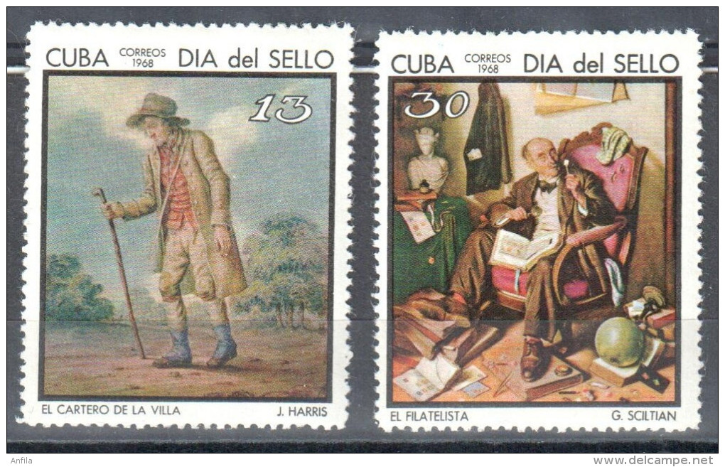 Caribbean Island 1968 - Stamp Day - Art. Painting Gemalde - Mi. 1401-1402 MNH (**) - Nuovi