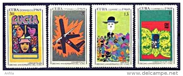 Caribbean Island 1969 - Cinema Posters - Art.   Mi.1490-1493 MNH (**) - Unused Stamps