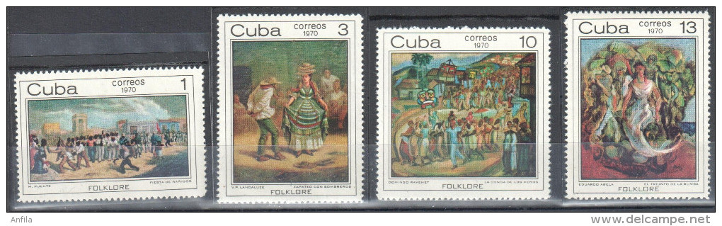 Caribbean Island 1970 - Folk Art. Painting Gemalde   Mi.1636-1639 MNH (**) - Unused Stamps