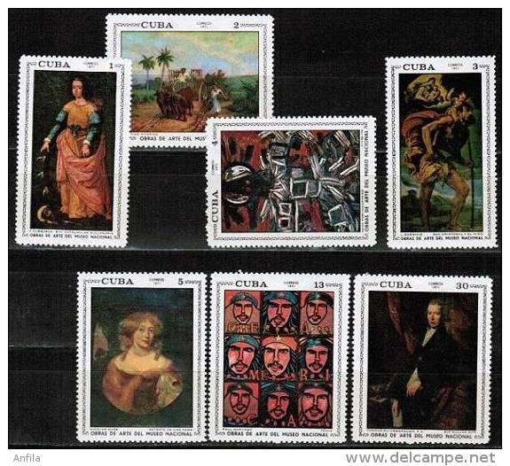 Caribbean Island 1971- National Museum Art. Painting Gemalde   Mi.1714-1720 MNH (**) - Nuevos