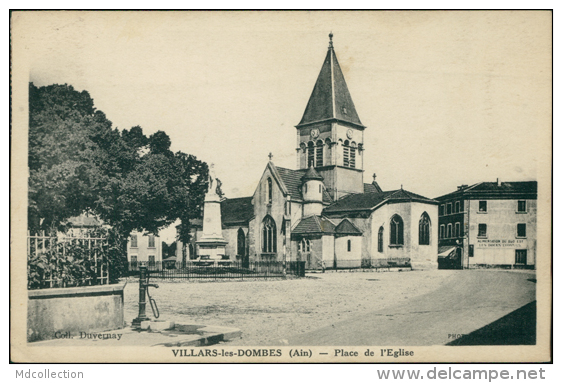 01 VILLARS LES DOMBES / Place De L'Eglise / - Villars-les-Dombes