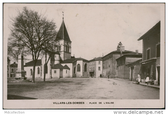 01 VILLARS LES DOMBES / Place De L'Eglise / CARTE GLACEE - Villars-les-Dombes