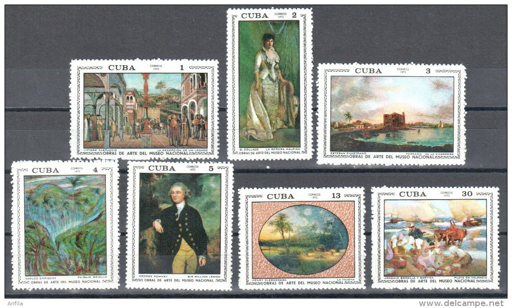 Caribbean Island 1972- National Museum - Art. Painting Gemalde   Mi.1743-1749 MNH (**) - Unused Stamps