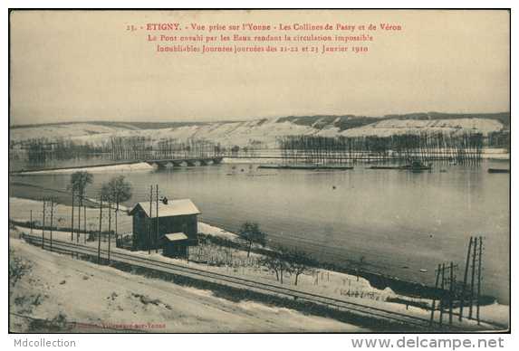 89 ETIGNY / Vue Prise Sur L'Yonne, Les Collines De Passy Et De Véron / - Autres & Non Classés