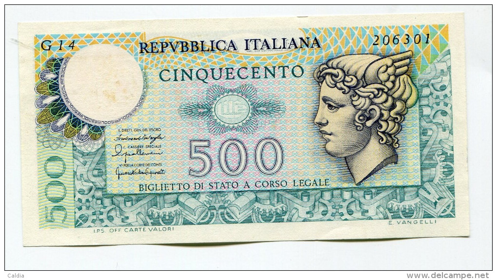 Italie Italy 500 Lire 1976 AUNC - UNC - Altri & Non Classificati