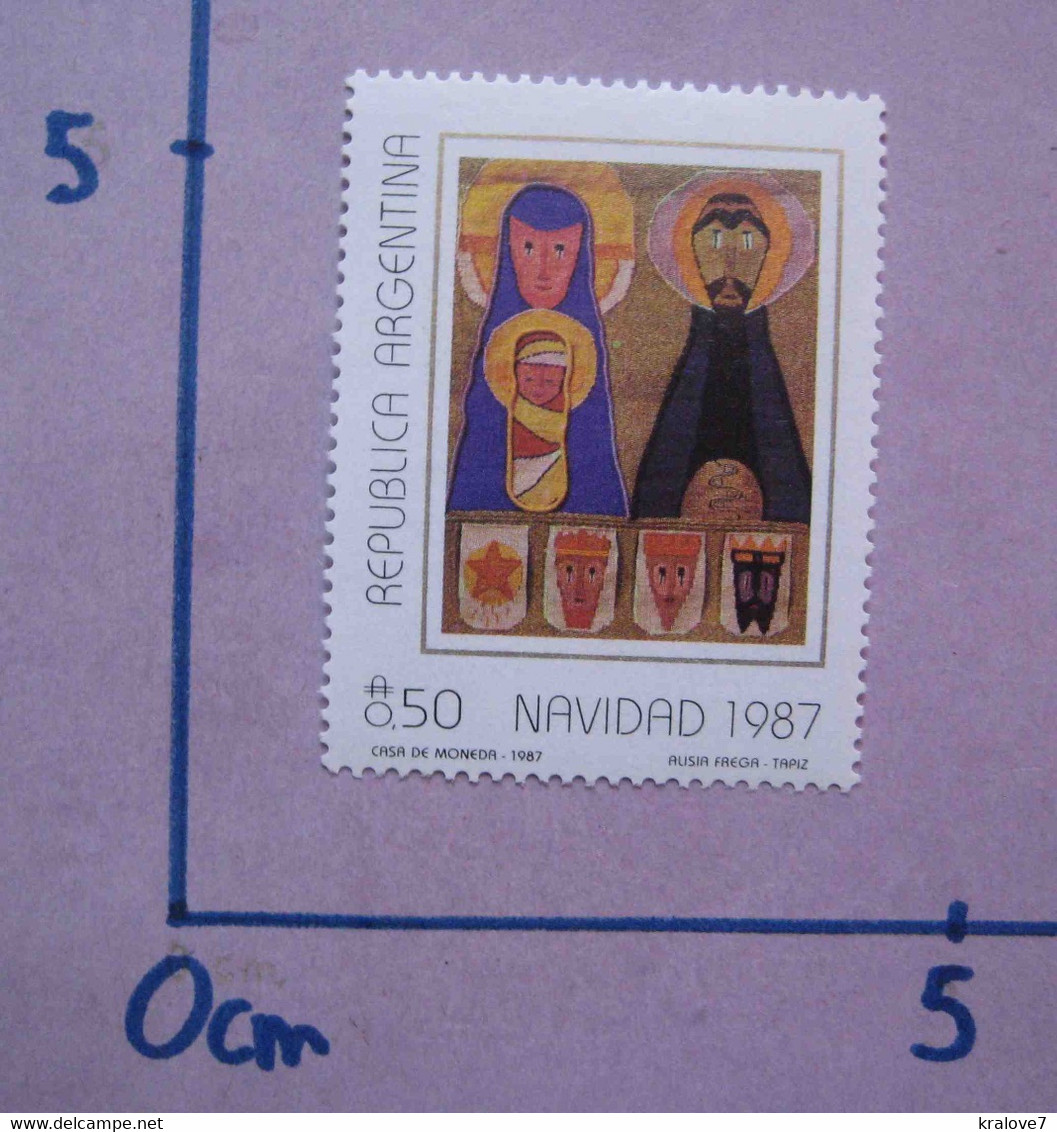 ARGENTINE 3 Timbres 1977-86-87 NOEL RELIGION NEUF ARGENTINA MNH CHRISTMAS RELIGION - Ongebruikt