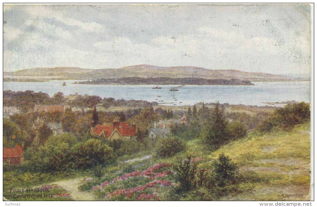 A R QUINTON  1650 - POOLE HARBOUR FROM CONSTITUTION HILL - Wimbush