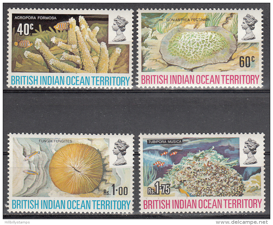 British Indian Ocean Terr.   Scott No. 44-47   Mnh     Year  1972 - Territoire Britannique De L'Océan Indien