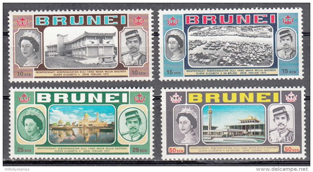 Brunei.   Scott No. 176-79    Mnh     Year  1972 - Brunei (1984-...)
