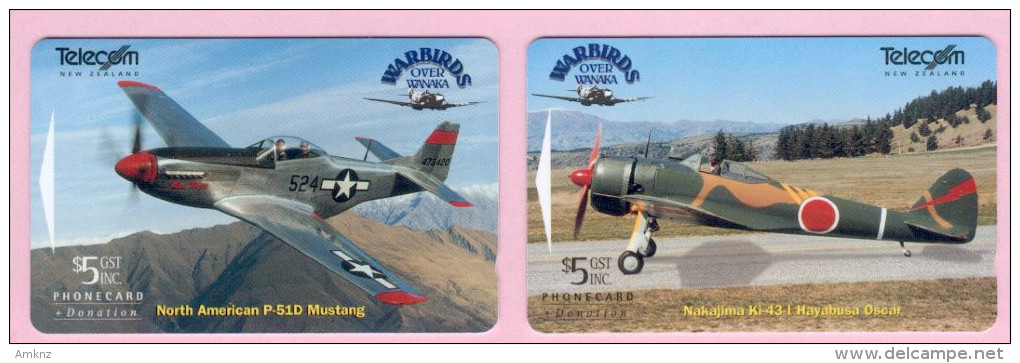 New Zealand - 1996 Warbirds Over Wanaka III - Set (2) - NZ-F-37/8 - Mint - Avions