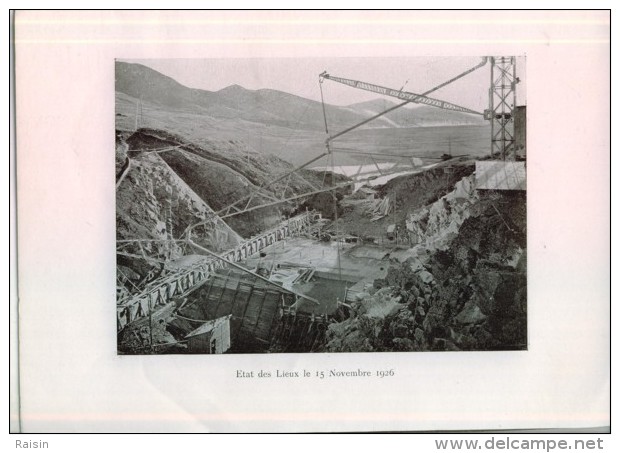 1926 Barrage De Puyvalador Situation Et Travaux Faits Société Méridionale De Transport Force TBE - Obras Públicas