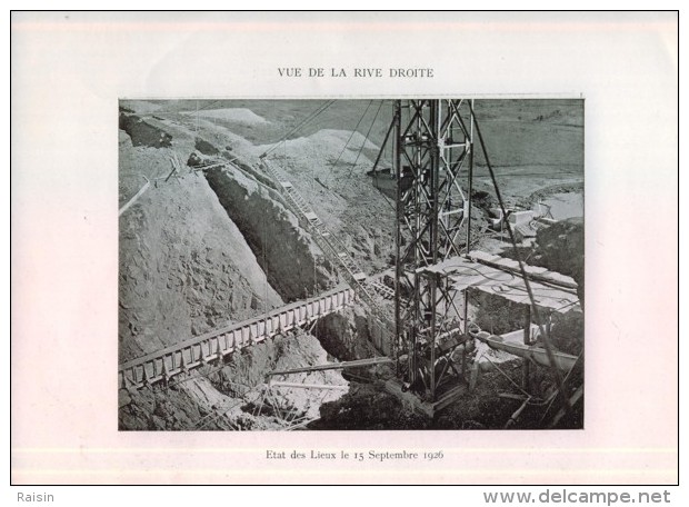 1926 Barrage De Puyvalador Situation Et Travaux Faits Société Méridionale De Transport Force TBE - Travaux Publics