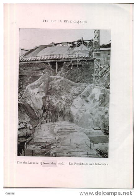 1926 Barrage De Puyvalador Situation Et Travaux Faits Société Méridionale De Transport Force TBE - Travaux Publics