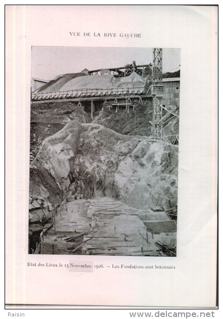 1926 Barrage De Puyvalador Situation Et Travaux Faits Société Méridionale De Transport Force TBE - Obras Públicas